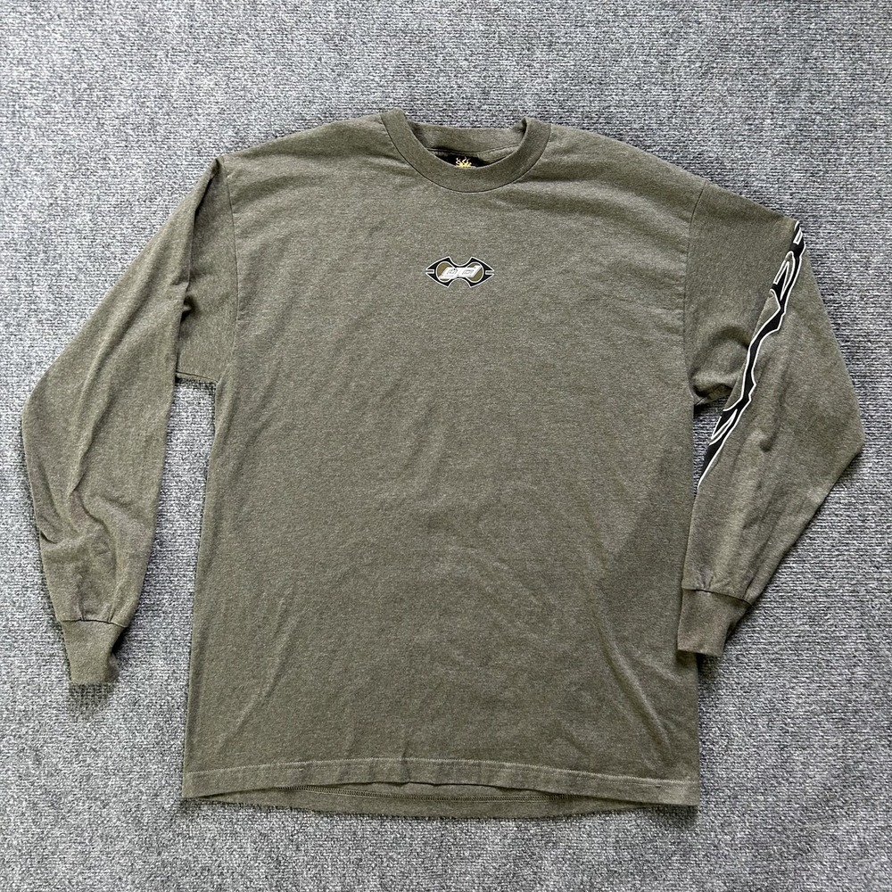 Year Of The Dragon Shirt Mens XL Olive Green Long Sleeve Graphic Dragons 2000s